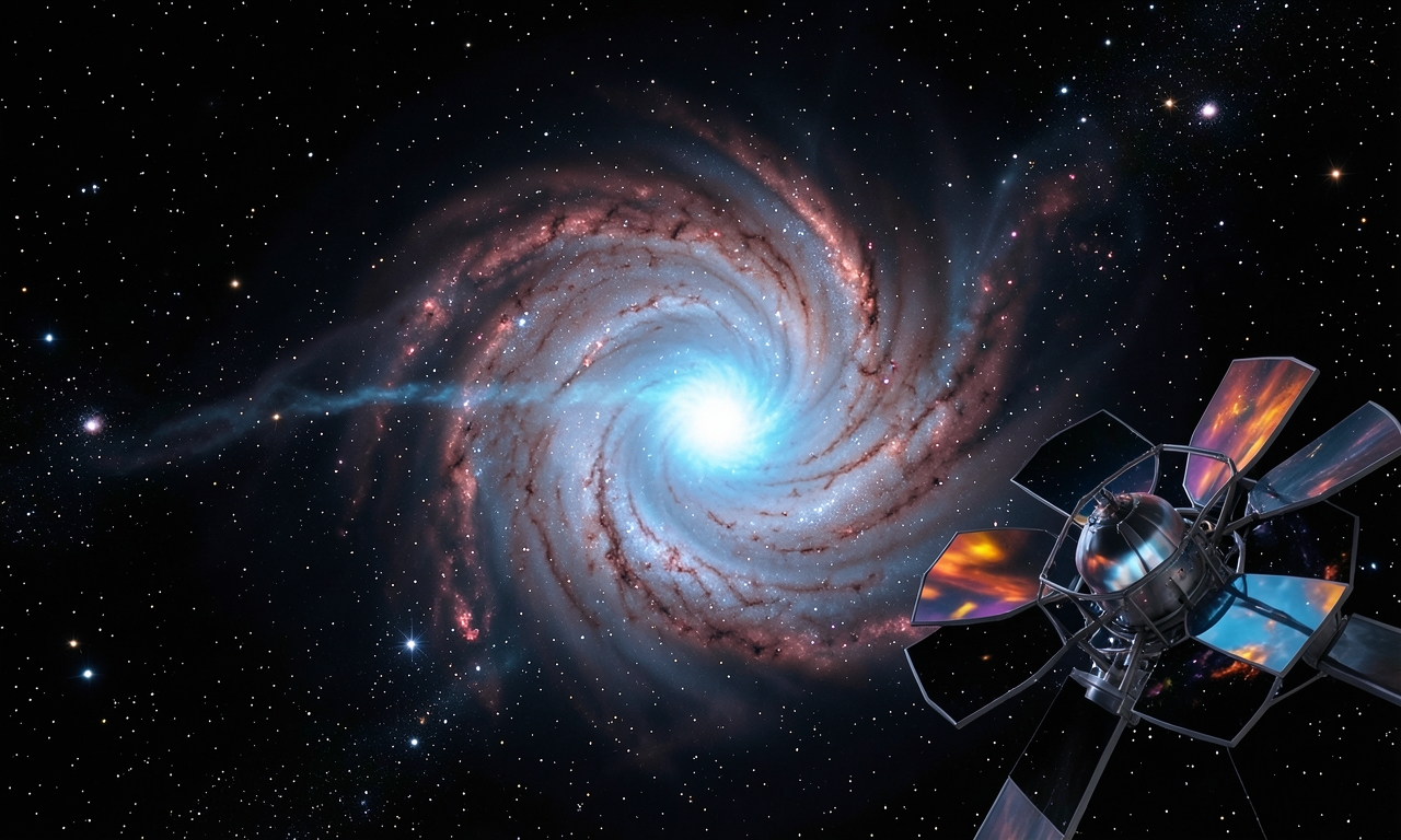 Messier 64 – The Black‑Eye Galaxy Composite from Hubble and James Webb