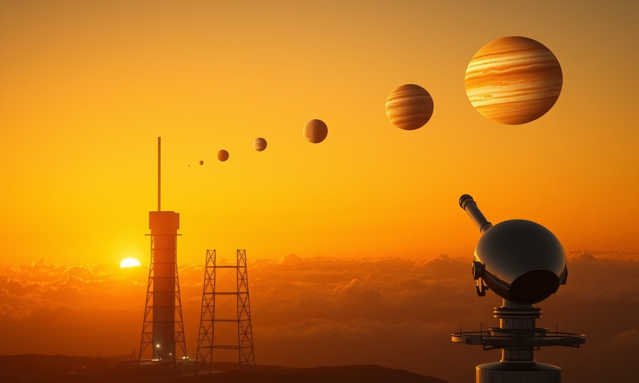 Sunset with Three Planets: Mercury, Venus, and Jupiter Form a Spectacular Parade