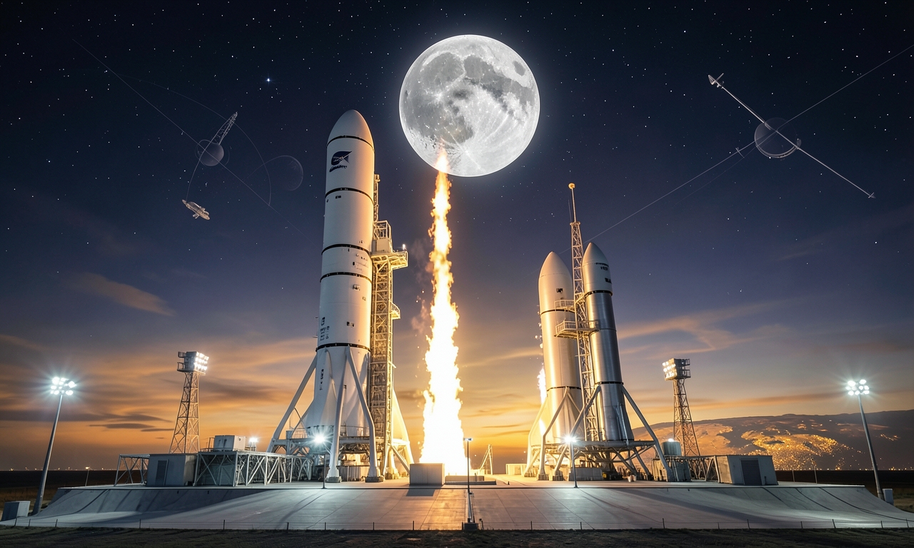 Artemis‑3: Three Rockets, Two Private Moonlanders – A Bold Coordination Effort