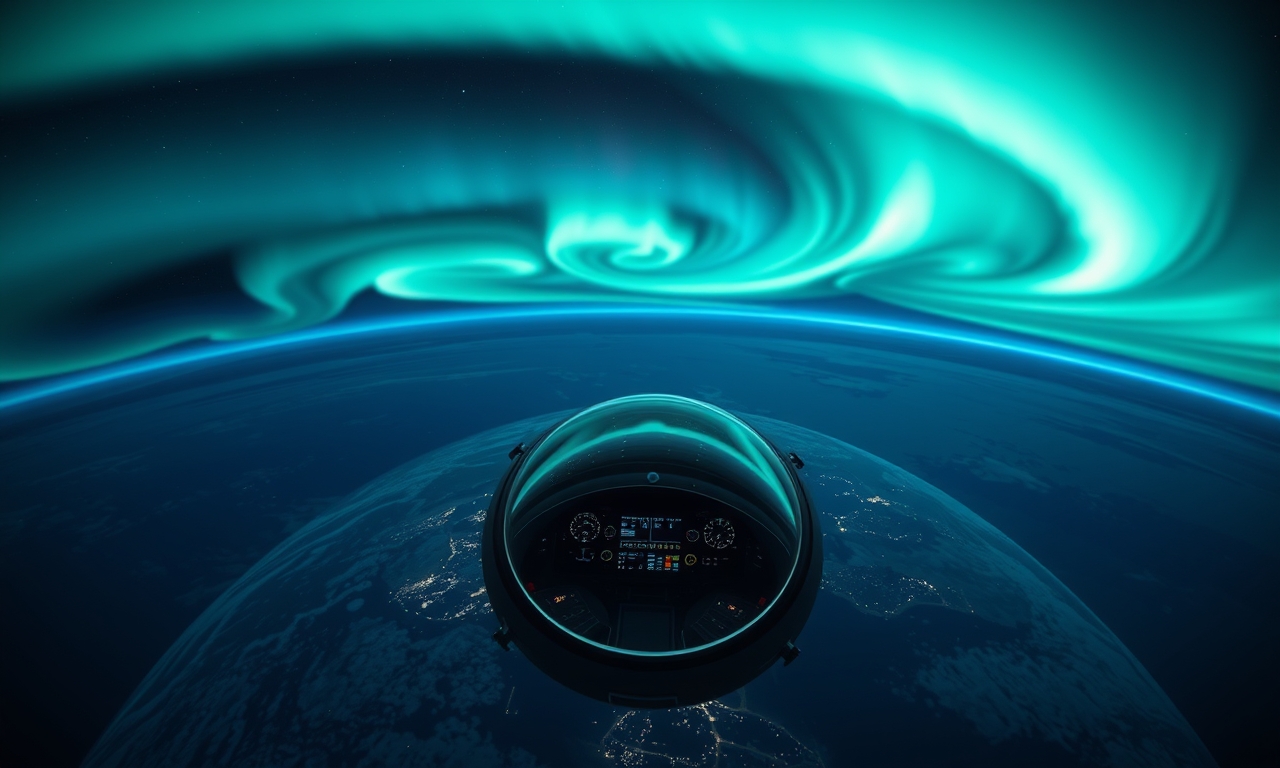 Astronaut Captures Serpentine Auroras from SpaceX Dragon