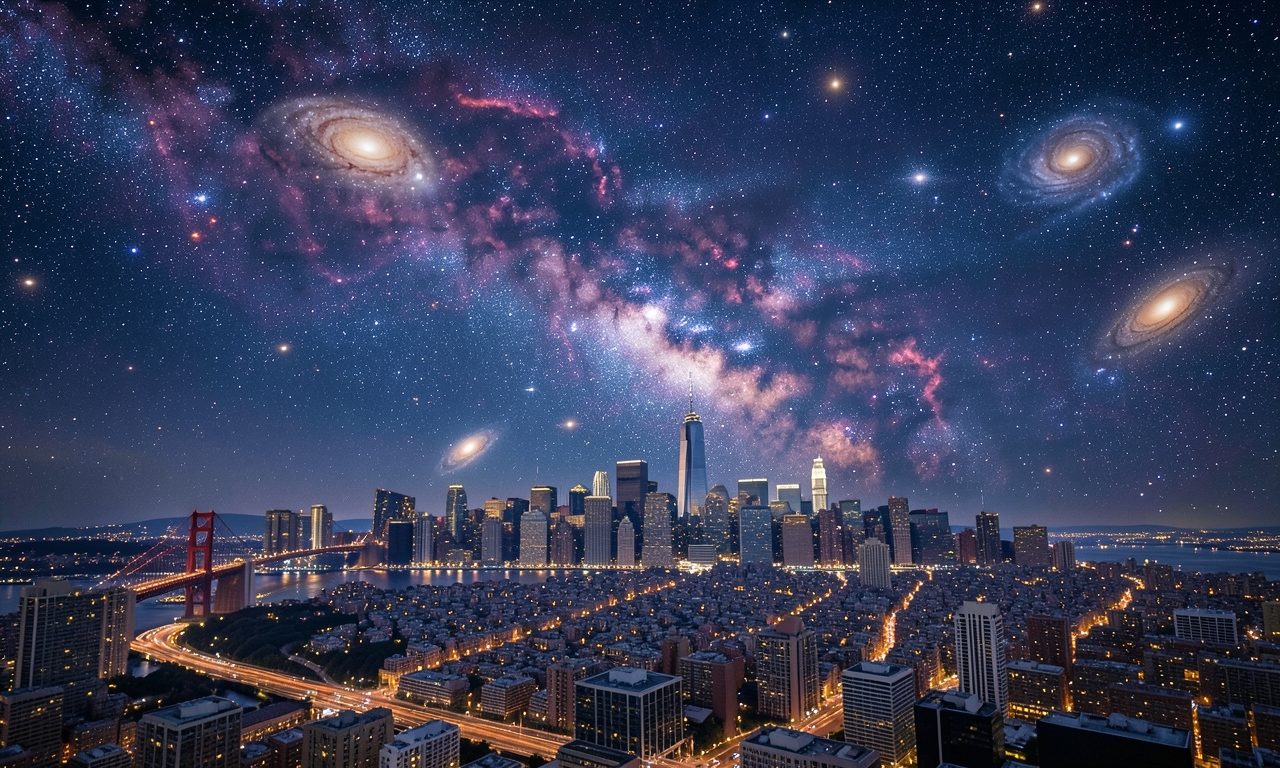 San Francisco’s Patchwork Skyline Captured from the ISS