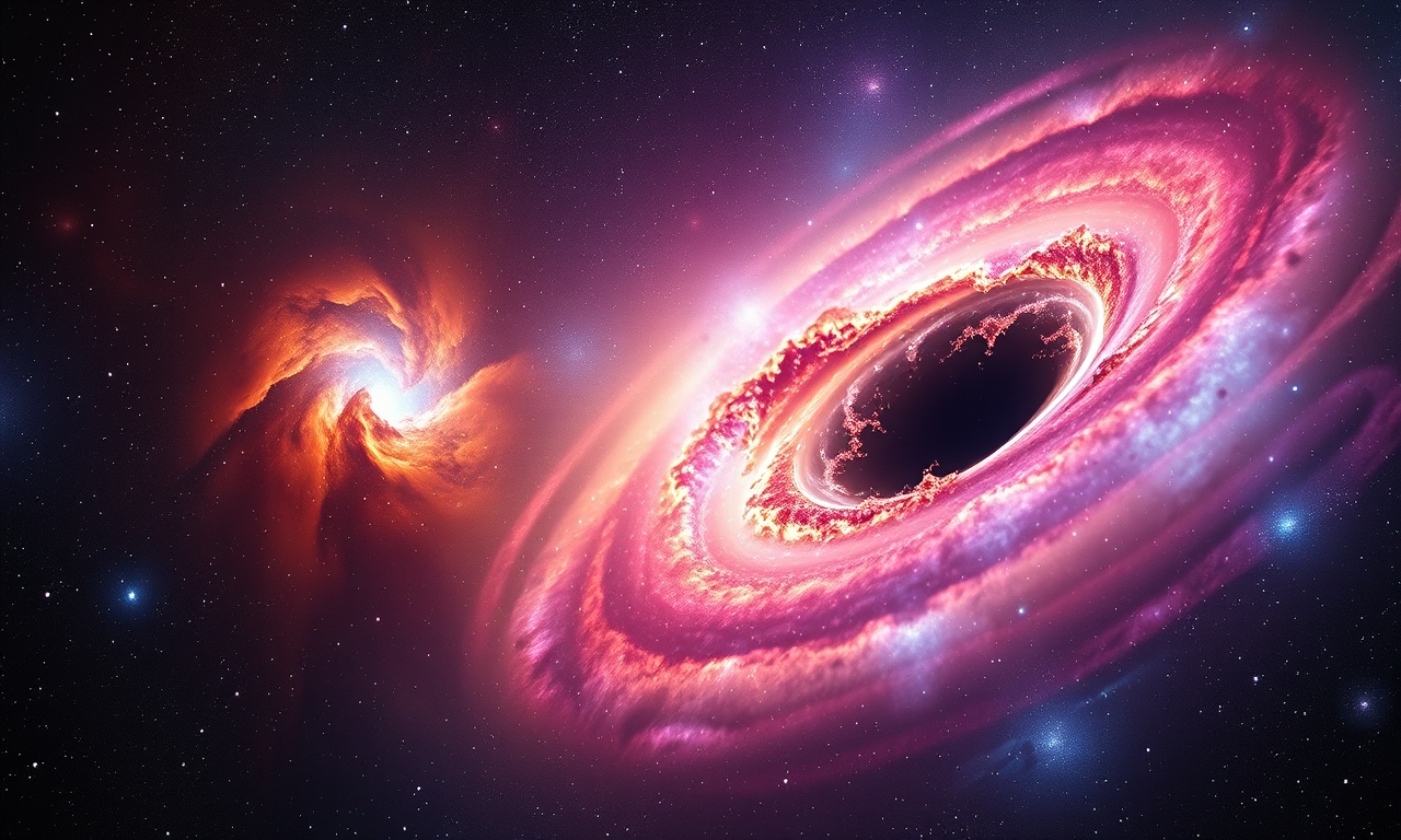 James Webb Telescope captures formation of a giant galaxy and a supermassive black hole