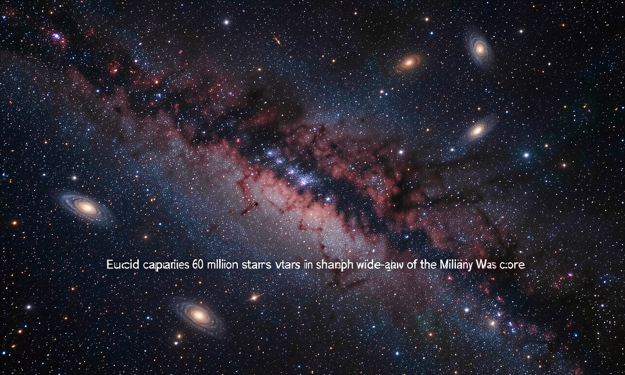 Euclid captures 60 million stars in sharpest wide‑angle view of Milky Way’s core