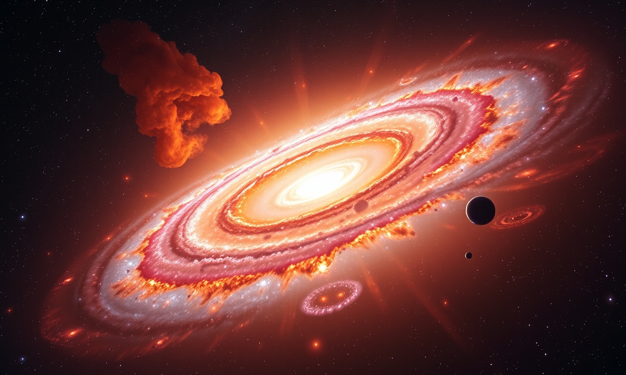 Rapidly Burning Galaxy Examined by James Webb Telescope