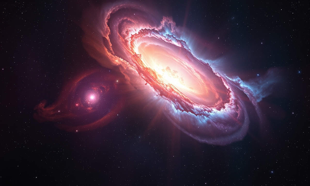 Astronomers Observe Glowing Shockwave of a Fast‑Moving Galaxy