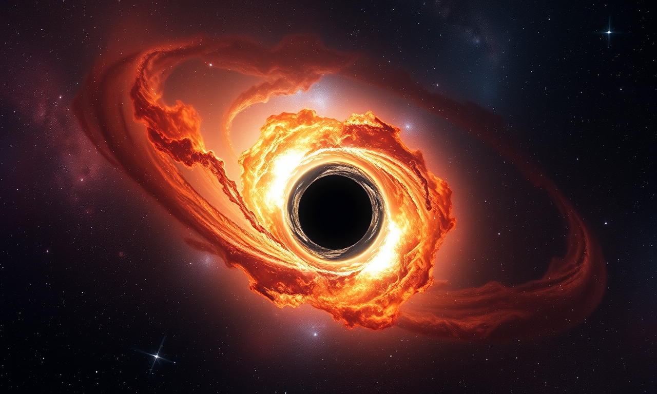 Wandering Supermassive Black Hole Tears Apart Star Outside a Galaxy Center