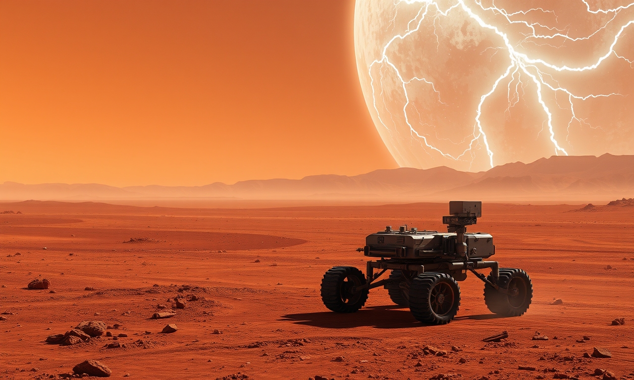 Global Martian dust storms may create electrically active zones