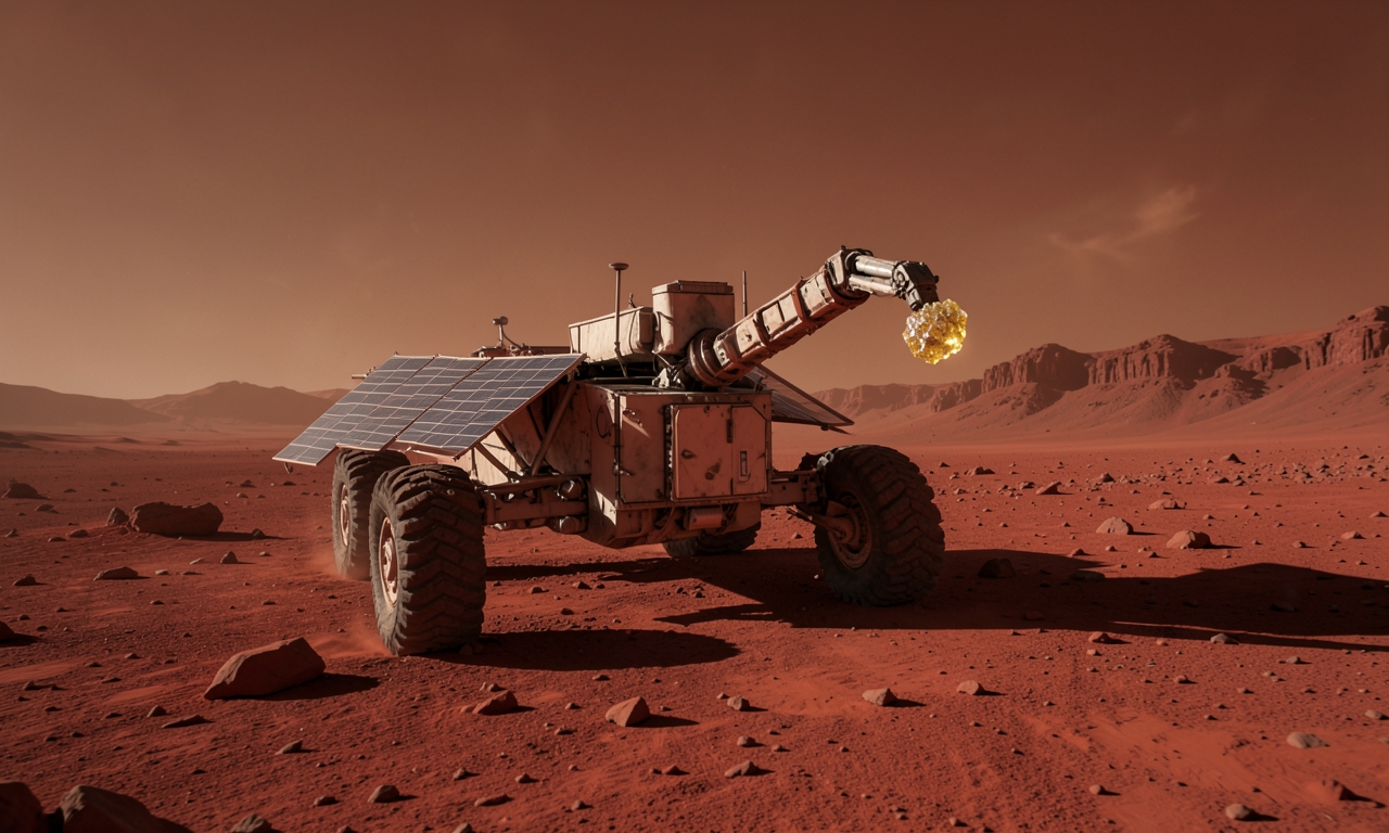 Curiosity Rover Captures Sulfur Crystals on Mars