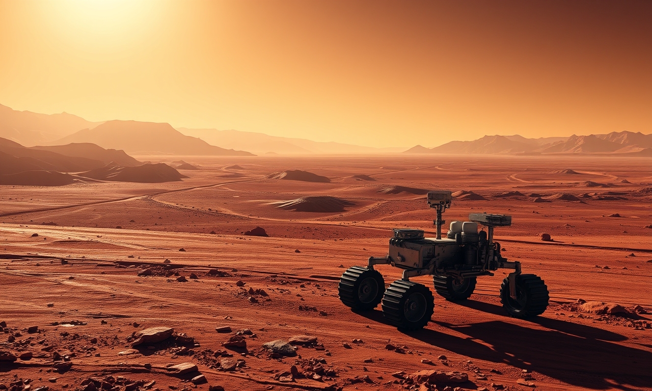 Metallic-Looking Waves Found in Mars Crater