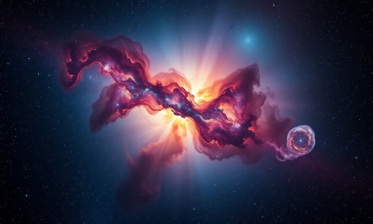 Dark Energy Camera produces Van Gogh-like sky view with nebula and globular cluster