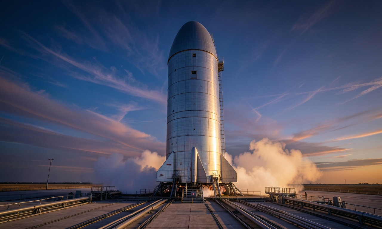 SpaceX Starship test flight halted on launch pad at final second