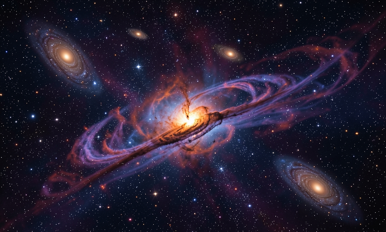 Black Hole Outflow Reaches 300,000 Light-Years