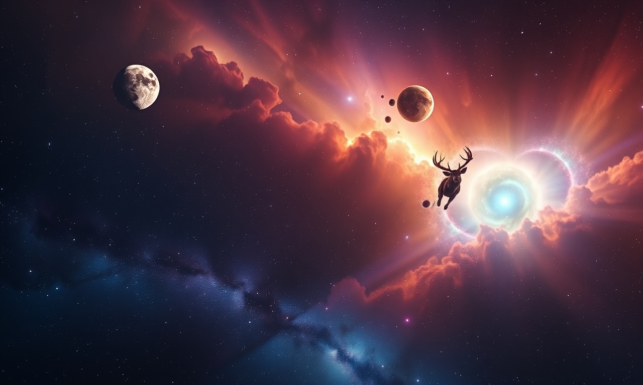 July's Buck Moon Leads Mini Planet Parade in Summer Sky