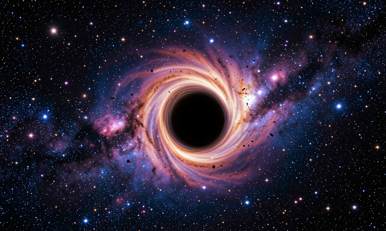 Black Hole Feeding Reveals Chaotic Mess