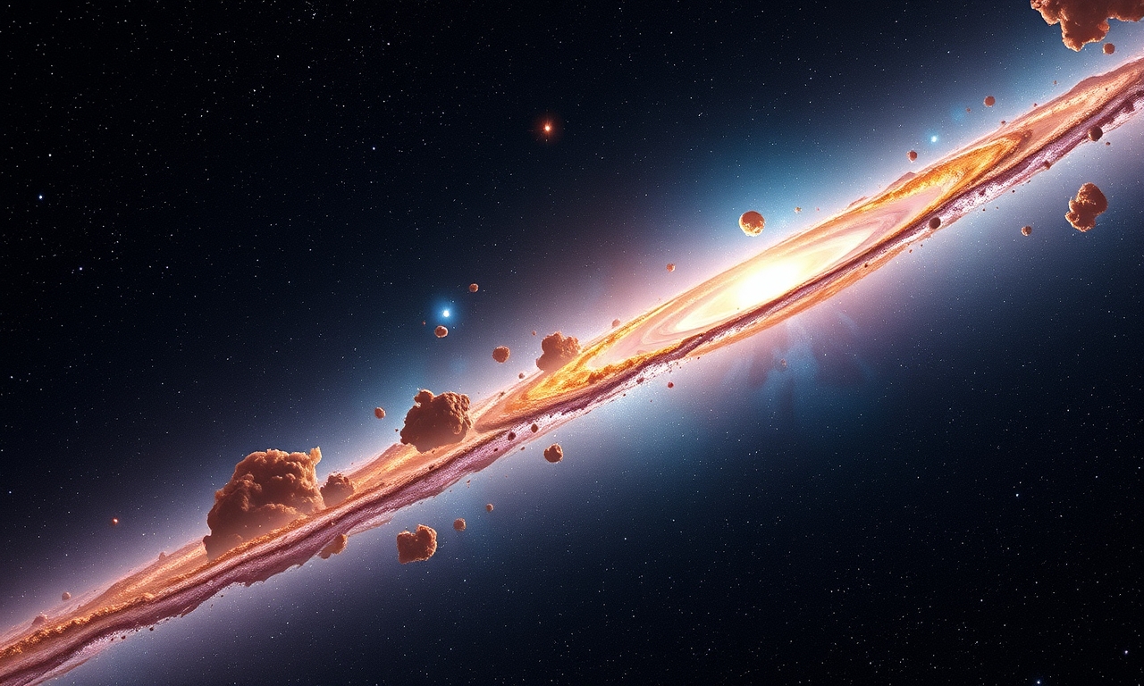 Webb Telescope Reveals Dust Structures in Starburst Galaxy Centaurus A