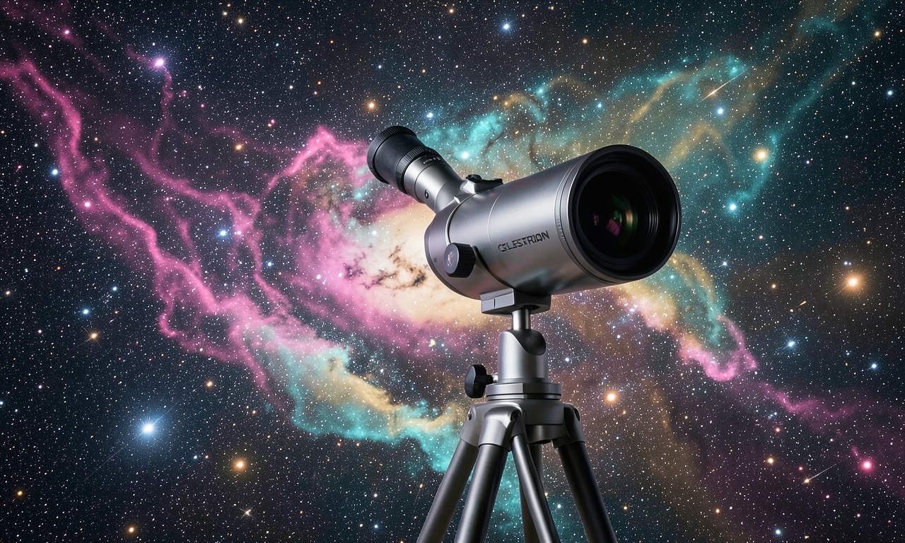 Portable Celestron Telescope Recommended for Beginners and Young Stargazers