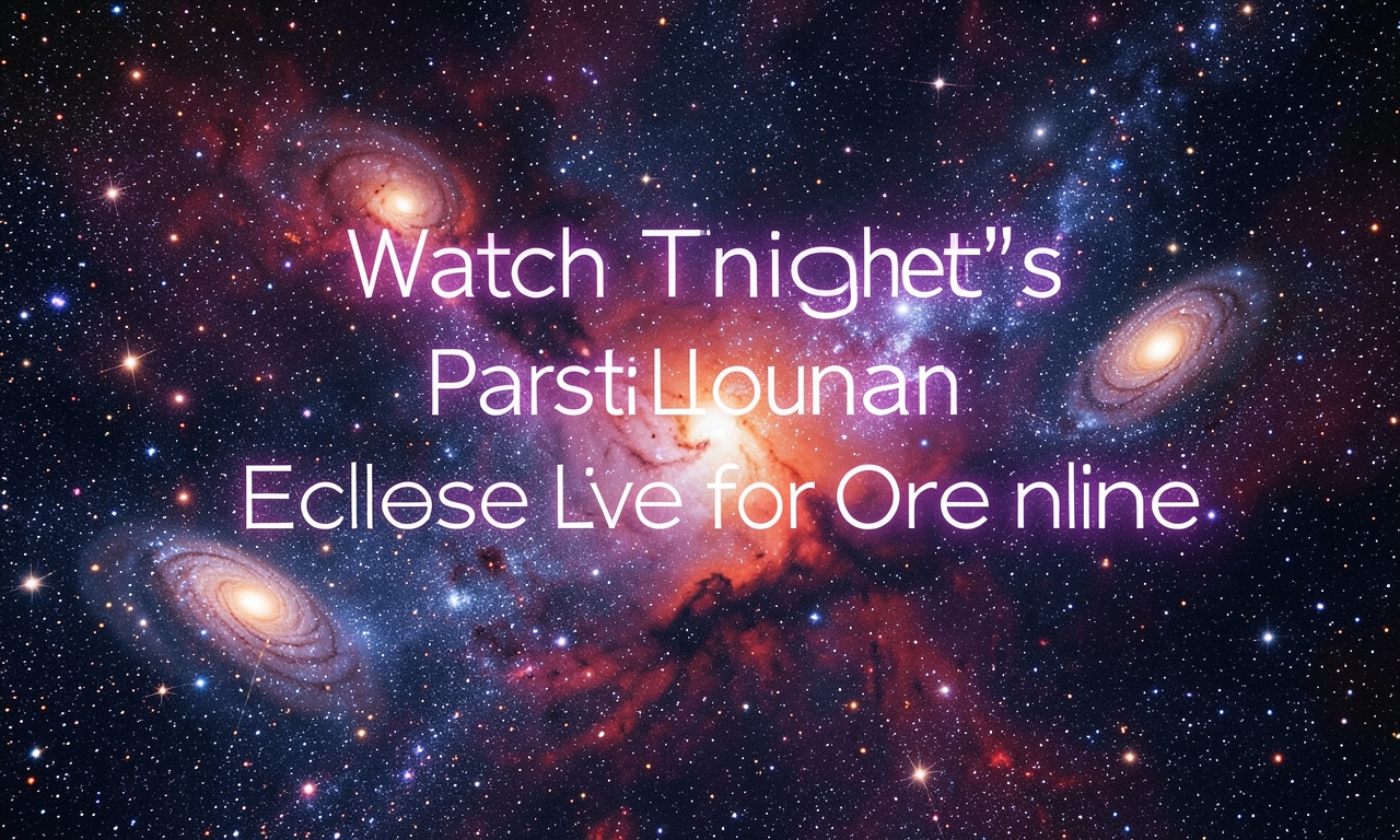 Watch Tonight’s Partial Lunar Eclipse Live for Free Online